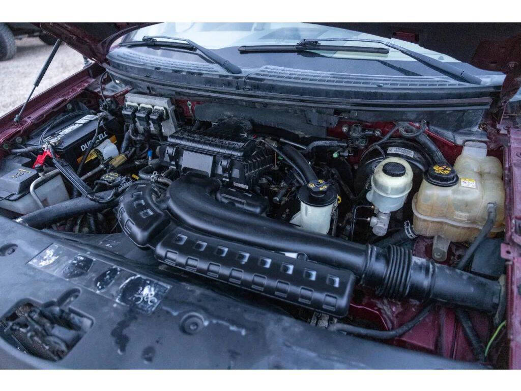 2004 Ford F-150 Lariat - Burgundy exterior view 4