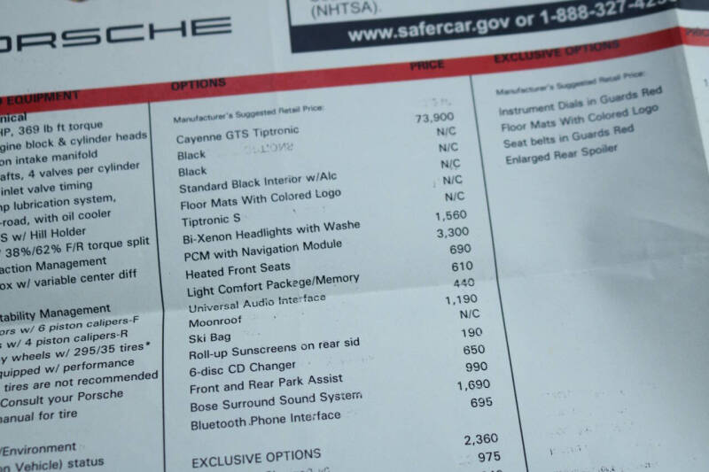 2009 Porsche Cayenne GTS Tiptronic