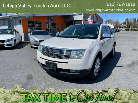 2010 Lincoln MKX for sale at Lehigh Valley Truck n Auto LLC. in Schnecksville PA
