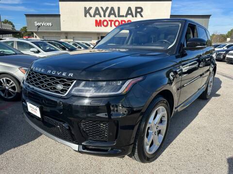 2020 Land Rover Range Rover Sport for sale at KAYALAR MOTORS in Houston TX