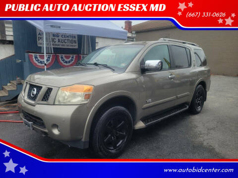 2009 Nissan Armada for sale at PUBLIC AUTO AUCTION ESSEX MD in Essex MD
