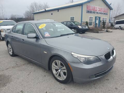 2010 BMW 5 Series for sale at Reliable Cars Sales in Michigan City IN