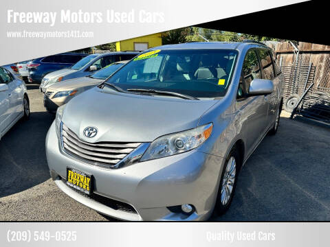 2015 Toyota Sienna for sale at Freeway Motors Used Cars in Modesto CA