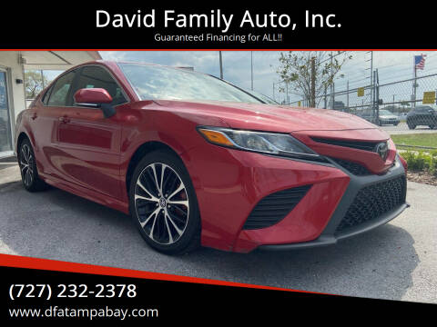 2019 Toyota Camry for sale at David Family Auto, Inc. in New Port Richey FL