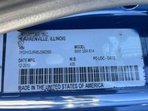 2011 International TranStar 8600