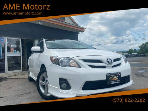 2011 Toyota Corolla for sale at AME Motorz in Wilkes Barre PA