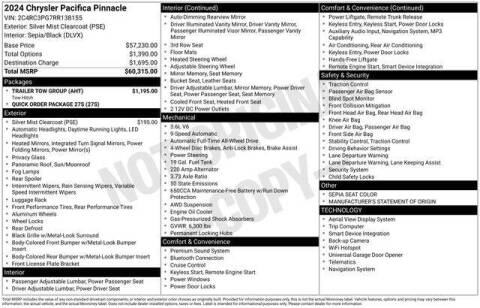 2024 Chrysler Pacifica Pinnacle
