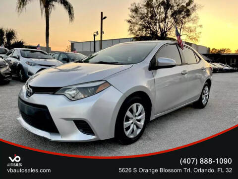 2016 Toyota Corolla for sale at V & B Auto Sales in Orlando FL