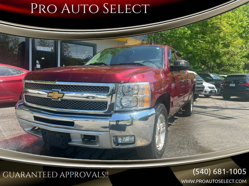 2013 Chevrolet Silverado 1500 for sale at Pro Auto Select in Fredericksburg VA