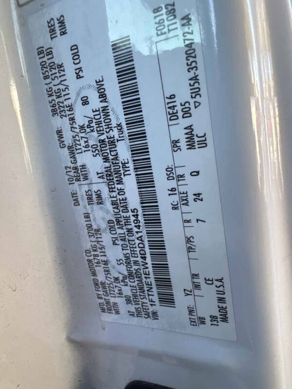 2013 Ford E-Series E-150