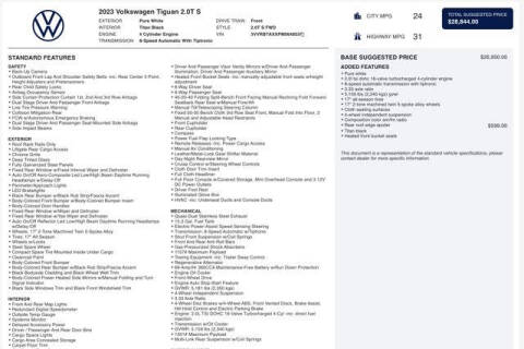 2023 Volkswagen Tiguan S