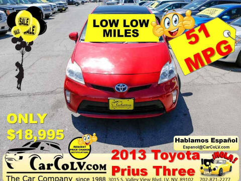 2013 Toyota Prius for sale at The Car Company in Las Vegas NV