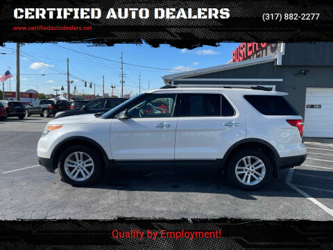 2015 Ford Explorer for sale at CERTIFIED AUTO DEALERS in Greenwood IN