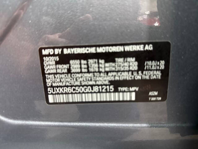 2016 BMW X5 xDrive50i