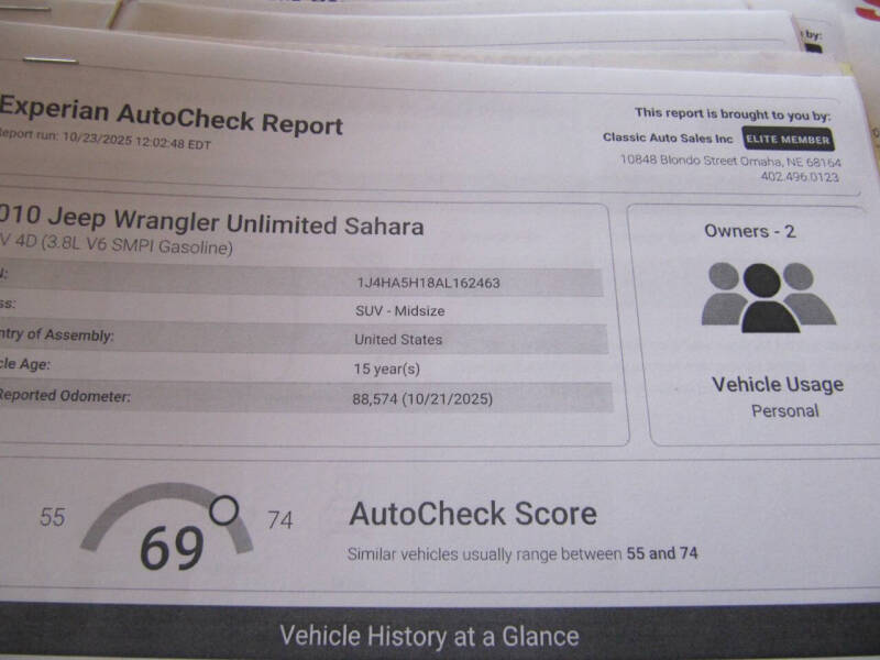 2010 Jeep Wrangler Unlimited Sahara