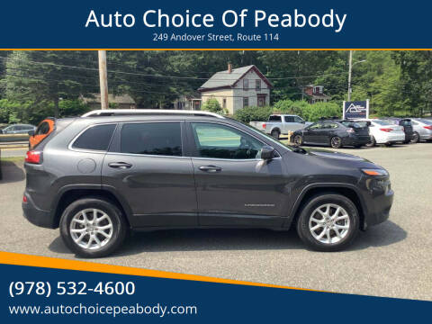 2017 Jeep Cherokee for sale at Auto Choice Of Peabody in Peabody MA