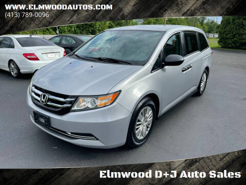 2014 Honda Odyssey for sale at Elmwood D+J Auto Sales in Agawam MA