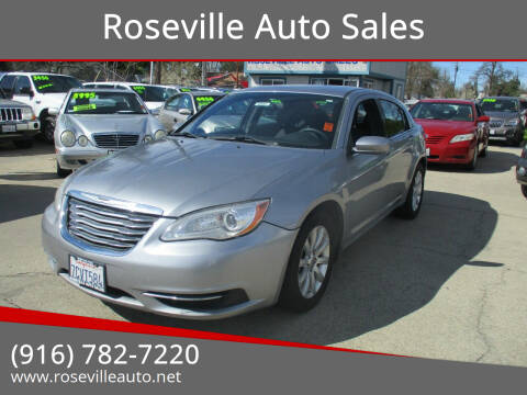 2013 Chrysler 200 for sale at Roseville Auto Sales in Roseville CA