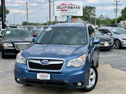 2015 Subaru Forester for sale at Supreme Auto Sales in Chesapeake VA