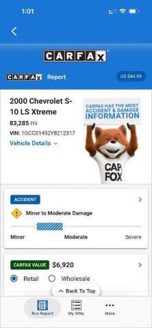 2000 Chevrolet S-10 LS
