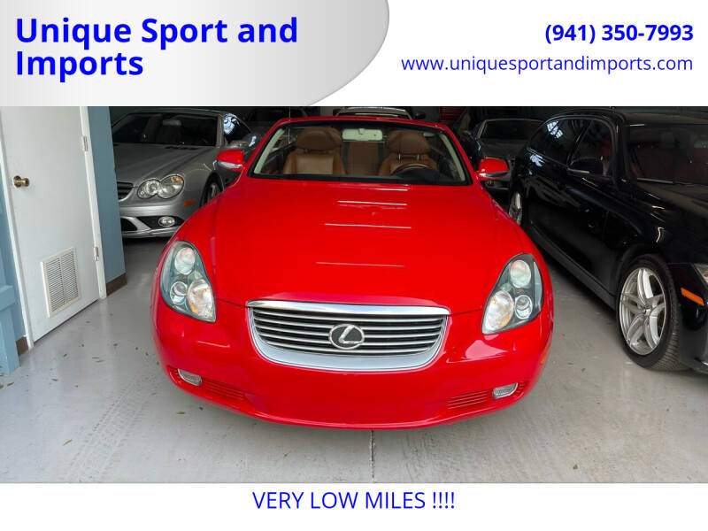2003 Lexus SC 430 for sale at Unique Sport and Imports in Sarasota FL