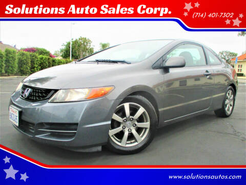 2010 Honda Civic for sale at Solutions Auto Sales Corp. in Orange CA