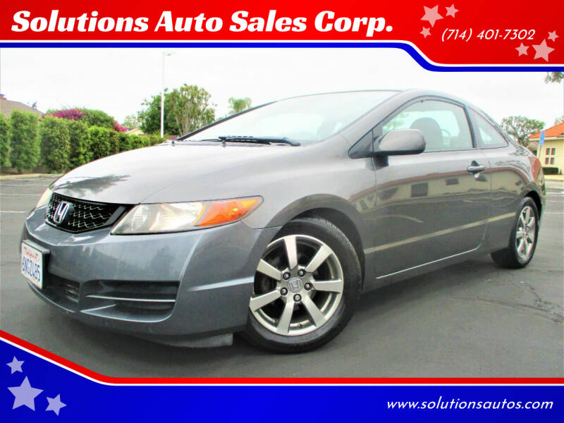 2010 Honda Civic for sale at Solutions Auto Sales Corp. in Orange CA