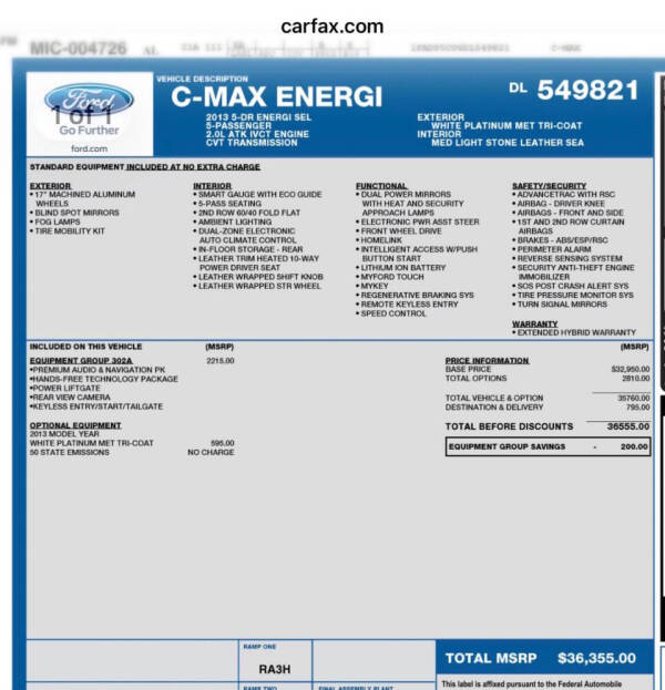 2013 Ford C-MAX Energi SEL