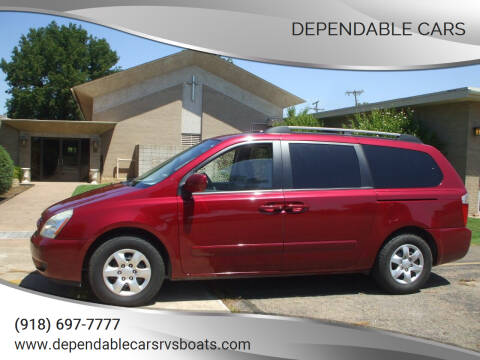 2007 Kia Sedona for sale at DEPENDABLE CARS in Mannford OK