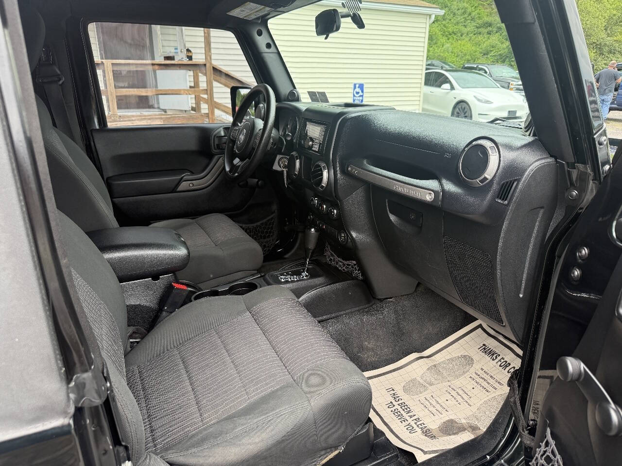 Black 2012 Jeep Wrangler Sport 4x4 Sport 2dr SUV 13