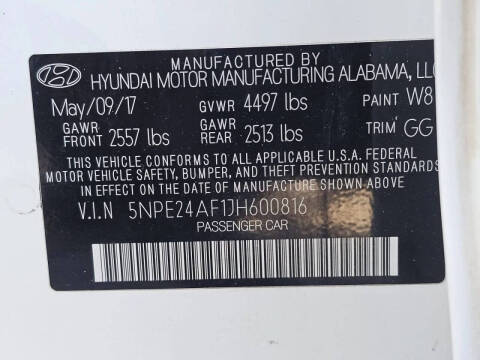 2018 Hyundai Sonata
