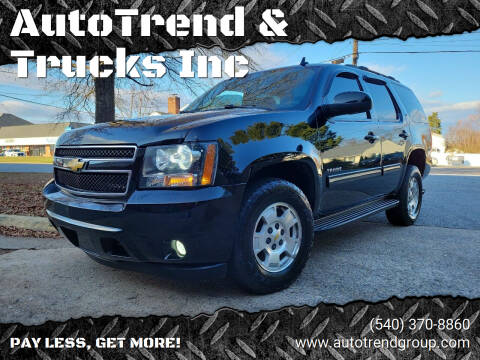 2013 Chevrolet Tahoe for sale at AutoTrend & Trucks Inc in Fredericksburg VA