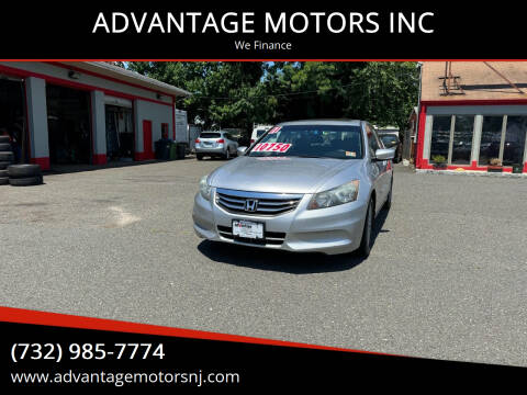 2011 Honda Accord for sale at ADVANTAGE MOTORS INC in Edison NJ