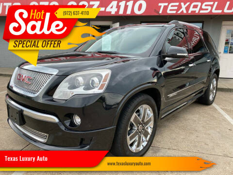 2011 GMC Acadia for sale at Texas Luxury Auto in Cedar Hill TX