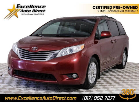 2016 Toyota Sienna for sale at Excellence Auto Direct in Euless TX