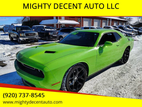 2015 Dodge Challenger for sale at MIGHTY DECENT AUTO LLC in Green Bay WI