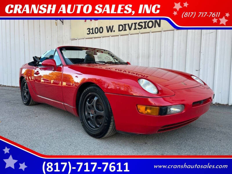 1992 Porsche 968 for sale at CRANSH AUTO SALES, INC in Arlington TX