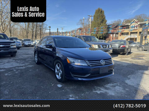 2014 Volkswagen Passat for sale at Lexis Auto Sales & Service in Pittsburgh PA