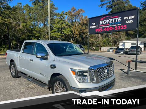 2017 Nissan Titan for sale at Boyette Auto Sales in Covington LA