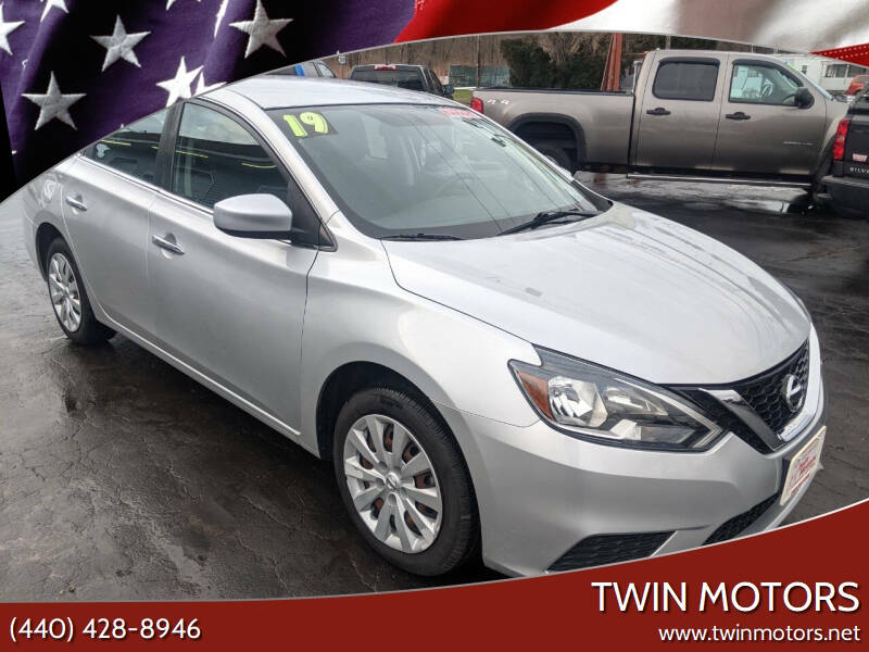 2019 Nissan Sentra for sale at TWIN MOTORS in Madison OH