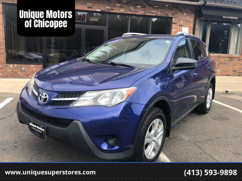 2015 Toyota RAV4 for sale at Unique Motors of Chicopee in Chicopee MA