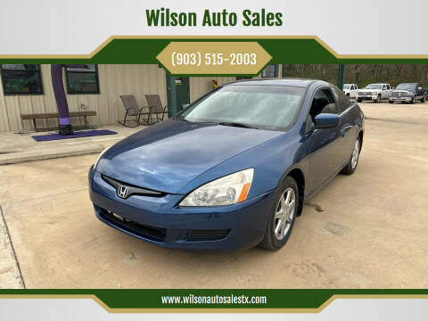 2003 Honda Accord for sale at Wilson Auto Sales in Chandler TX