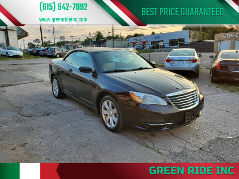 2013 Chrysler 200 Convertible for sale at Green Ride Inc in Nashville TN