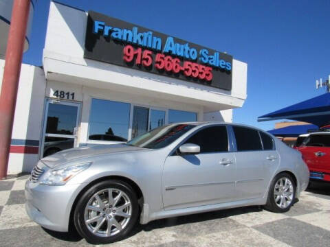 2009 Infiniti G37 Sedan for sale at Franklin Auto Sales in El Paso TX