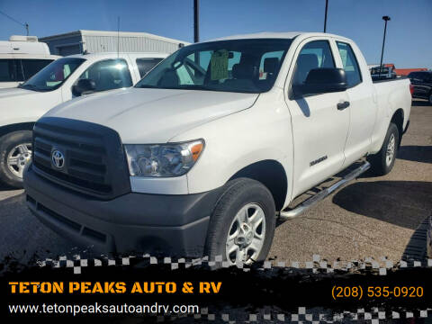 2012 Toyota Tundra for sale at TETON PEAKS AUTO & RV in Idaho Falls ID