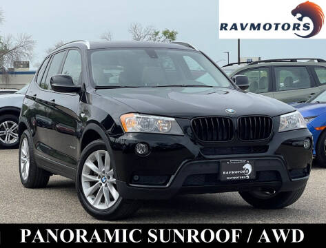 2013 BMW X3 for sale at RAVMOTORS- Burnsville in Burnsville MN