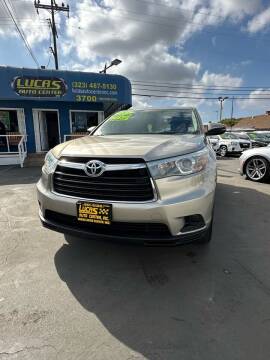 2015 Toyota Highlander for sale at Lucas Auto Center 2 in South Gate CA