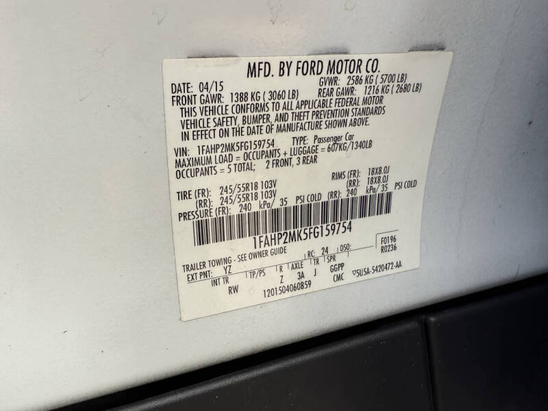 2015 Ford Taurus Police Interceptor