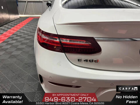 2018 Mercedes-Benz E-Class E 400 4MATIC