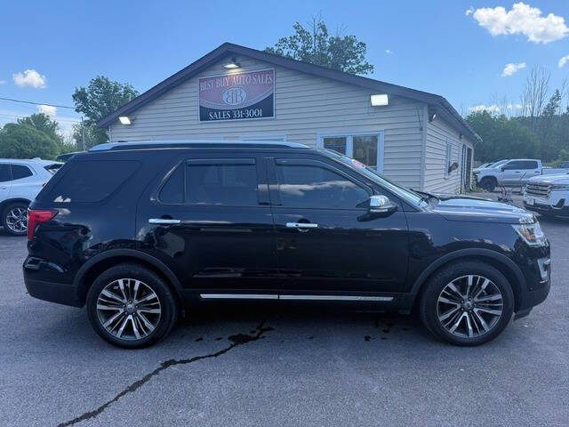 Black 2016 Ford Explorer Platinum AWD Platinum 4dr SUV 2